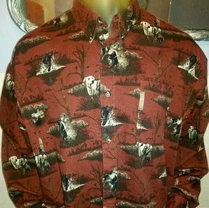 Columbia River Lodge Mens Long Sleeve Button XXL